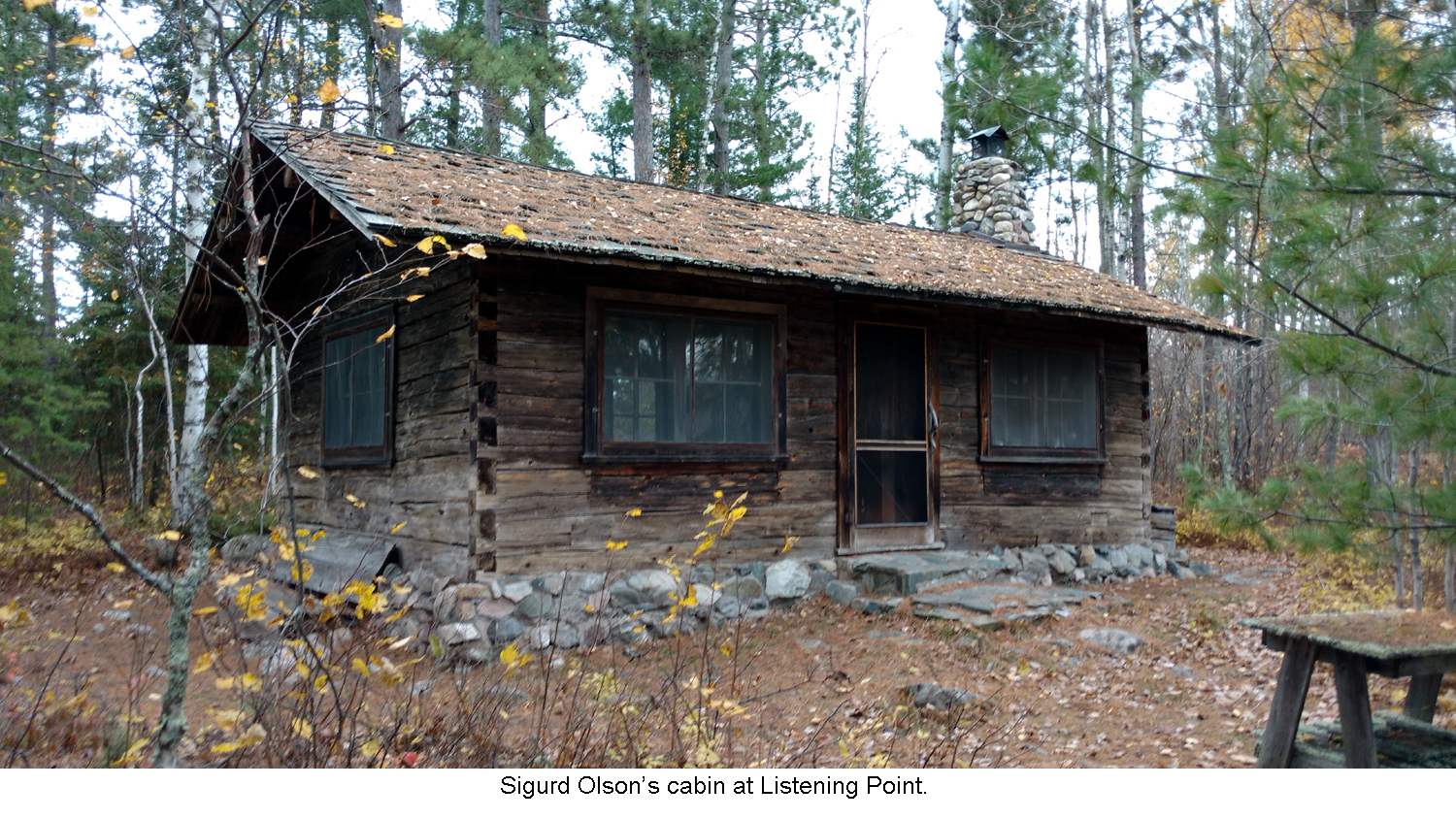 Sigurd Olson’s cabin at Listening Point